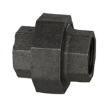 Black Malleable Iron Union, 1"