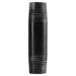 Black Welded Nipple, 1/2" x 3.5"