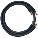 Ductless Lineset, 1/4" x 3/8" x 15', 3/8, Black Standard