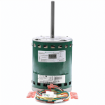 EM Blower Motor, 1 hp, 1075 rpm, 5-Speed, CCW/CW, 208-230V