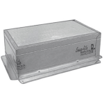 Insulated Foil Top Register Box w/ Flange + Gasket, R6, 8 x 4"