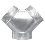 Bullnose Wye, Crimp 2 Small Ends, 14 x 12 x 12"